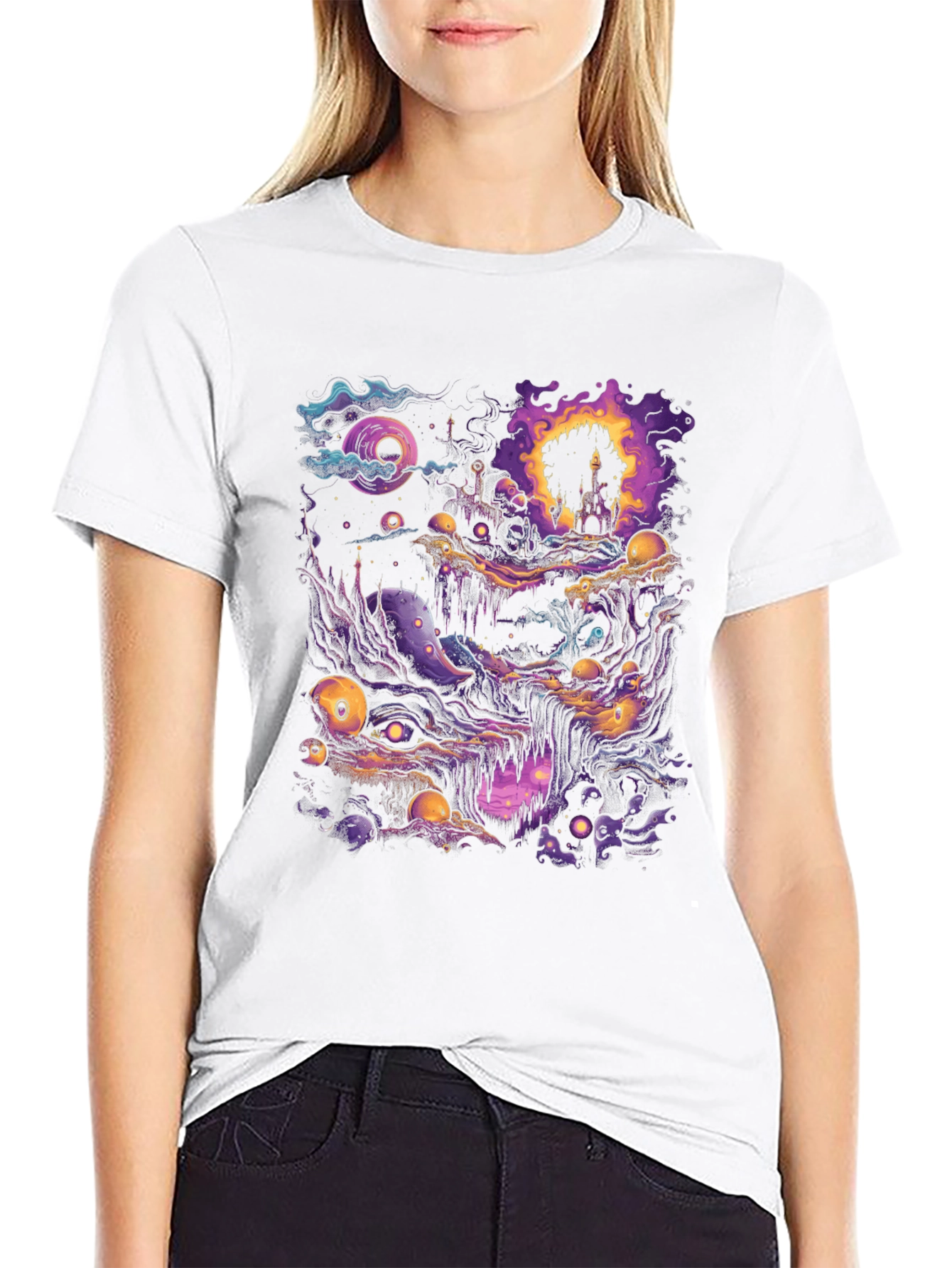 Surreal Landscape Graphic T-Shirt