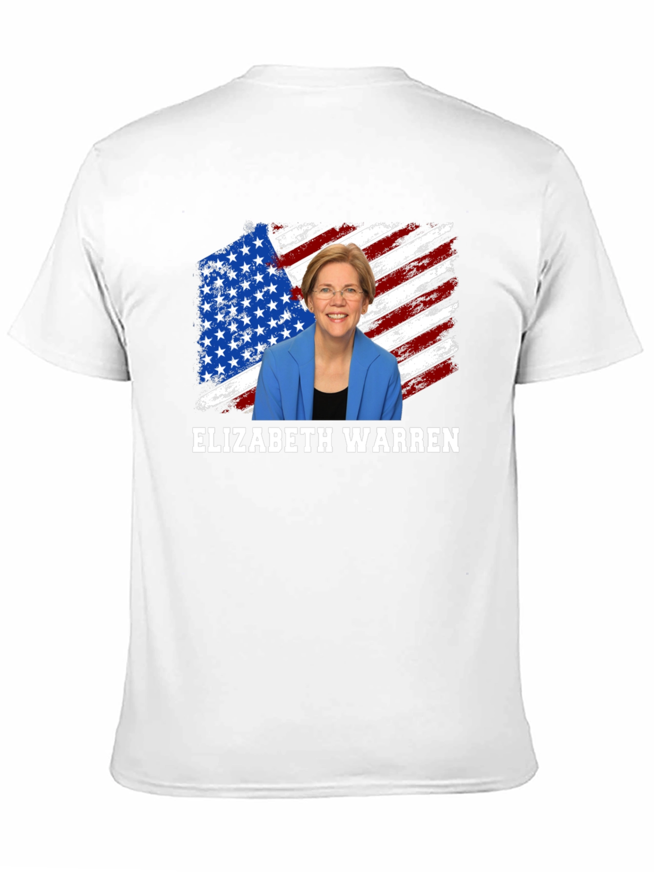 Elizabeth Warren American Flag Graphic Tee