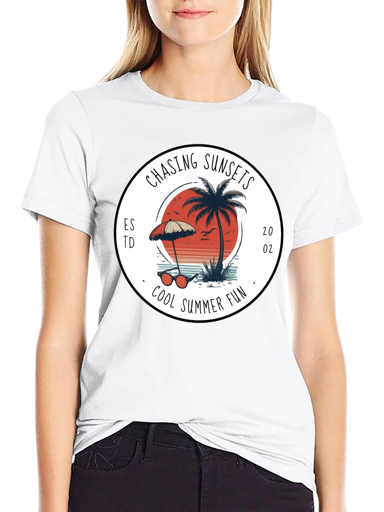 Chasing Sunsets Graphic Tee - Cool Summer Fun