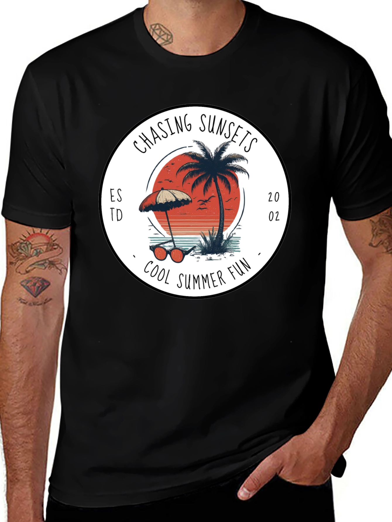 Chasing Sunsets Graphic Tee - Cool Summer Fun