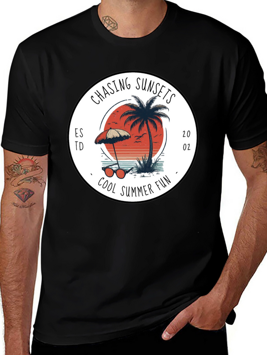 Chasing Sunsets Graphic Tee - Cool Summer Fun