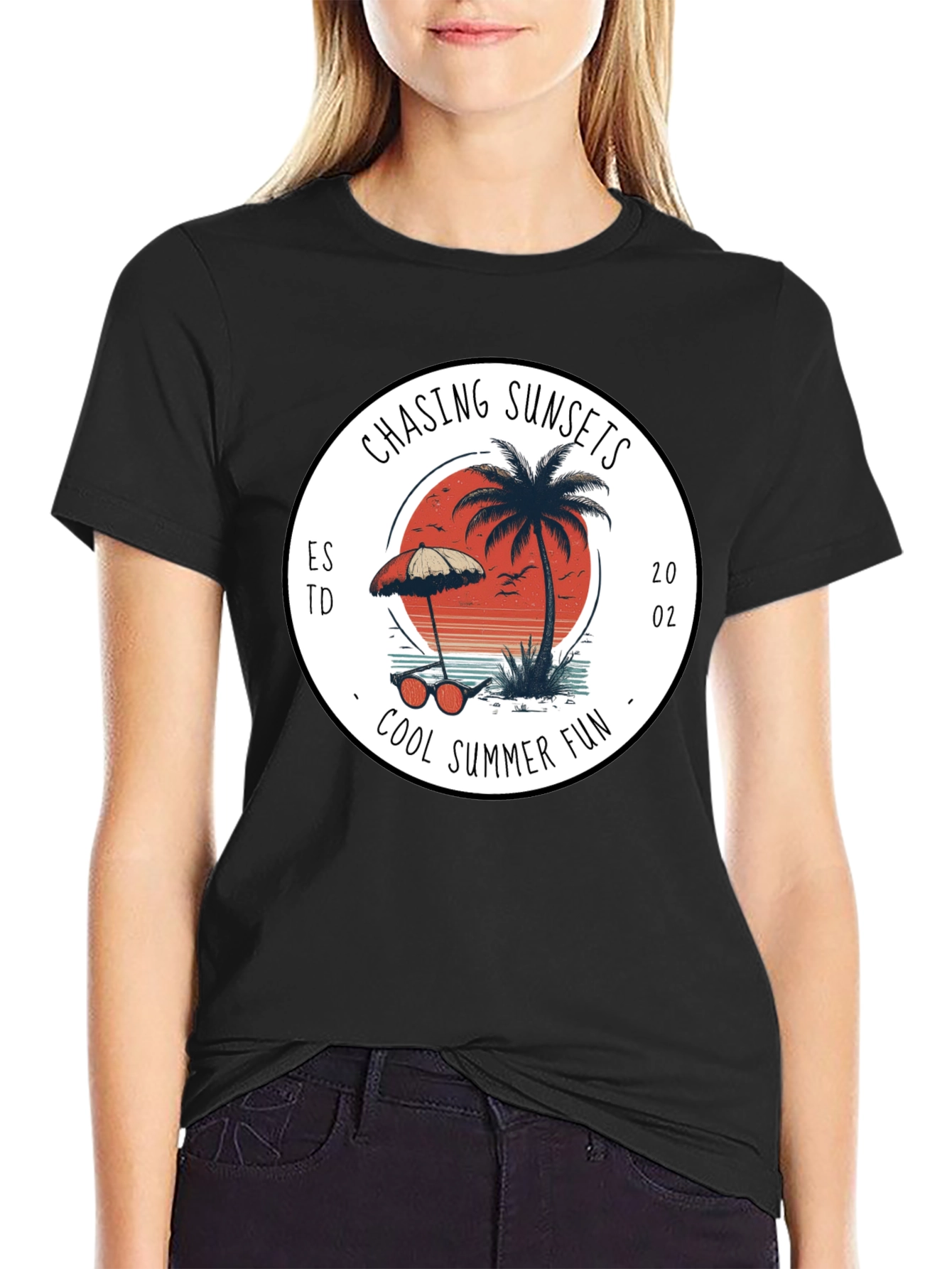 Chasing Sunsets Graphic Tee - Cool Summer Fun