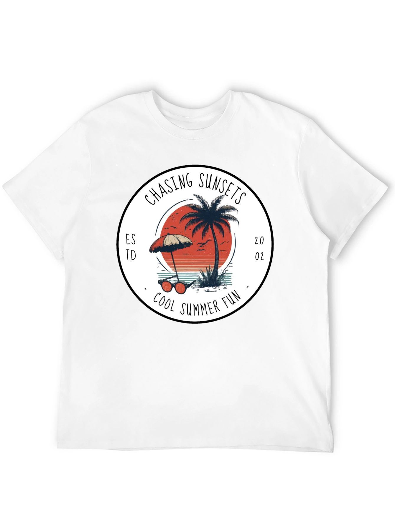 Chasing Sunsets Graphic Tee - Cool Summer Fun