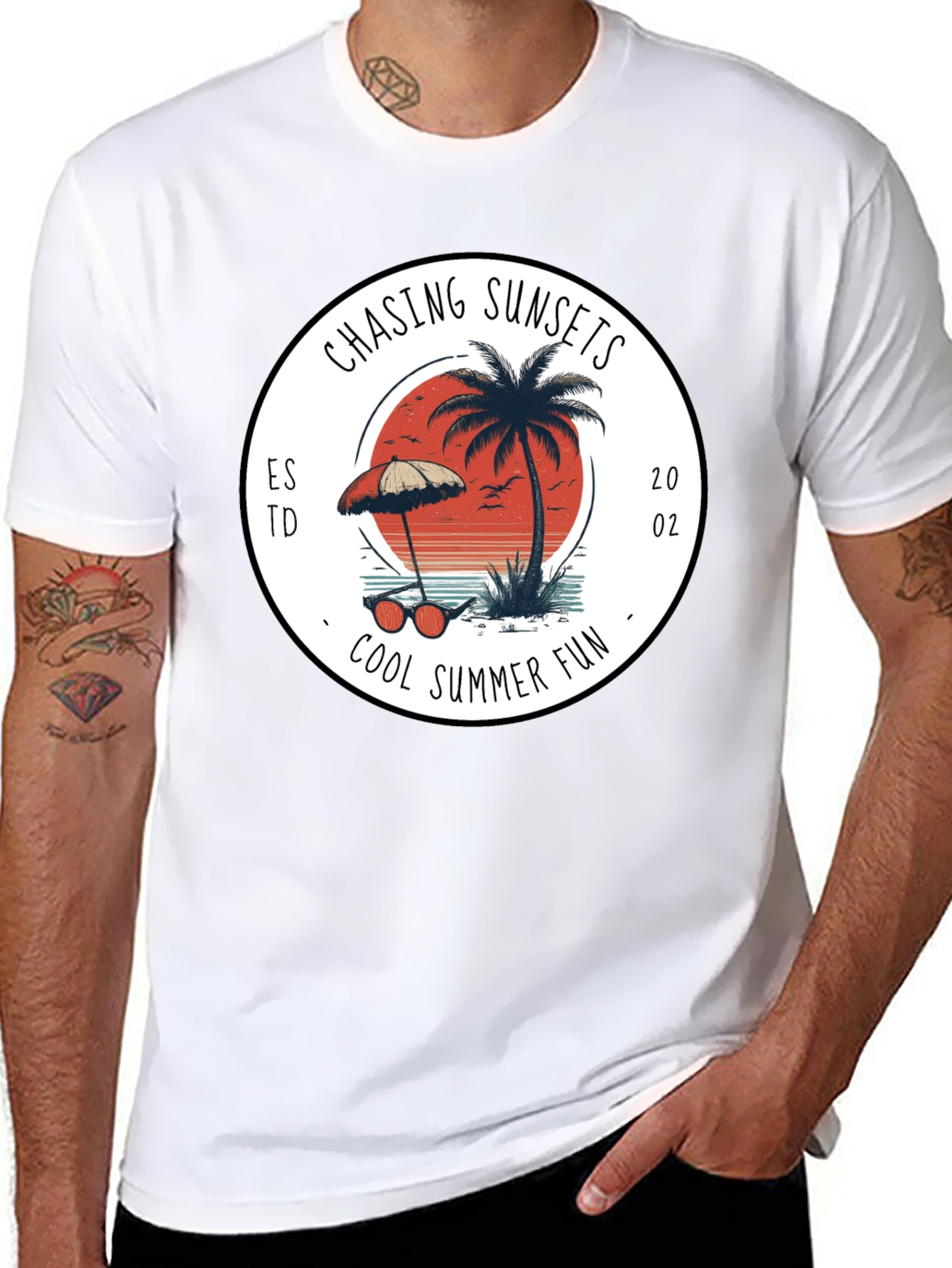 Chasing Sunsets Graphic Tee - Cool Summer Fun