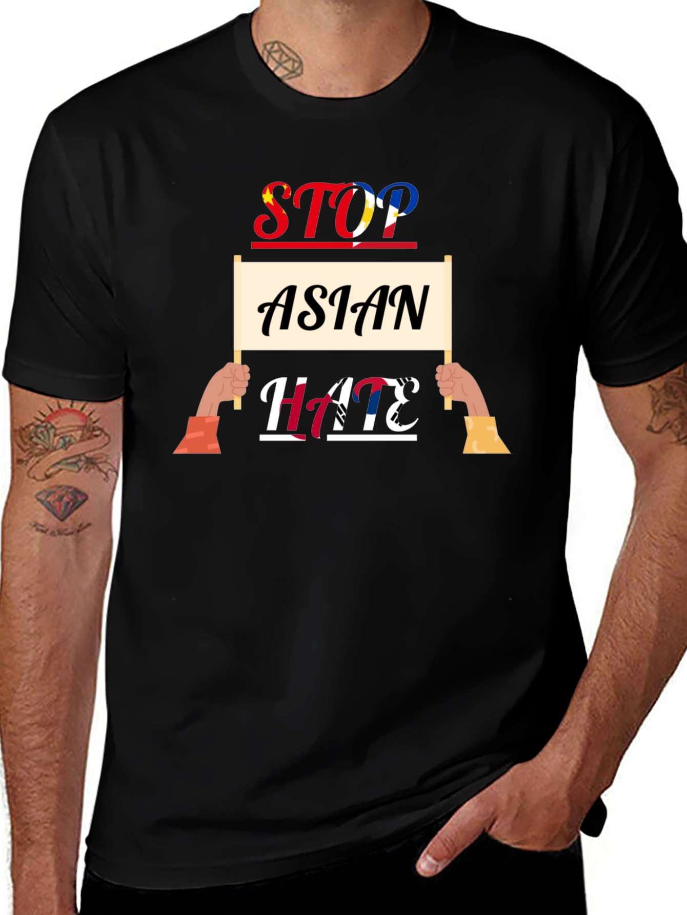 Stop Asian Hate Graphic T-Shirt