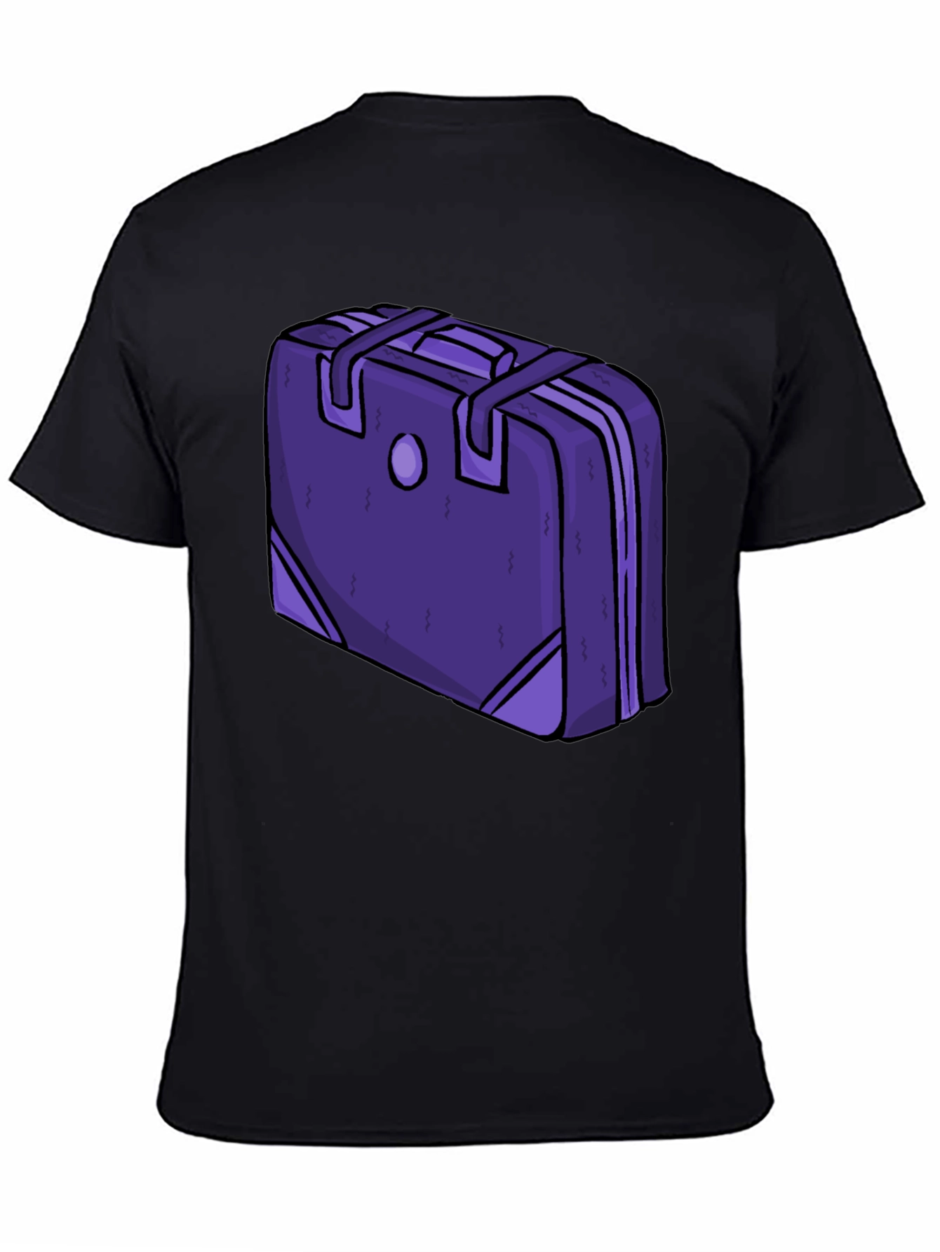 Purple Suitcase Graphic Tee - Novelty Travel Shirt