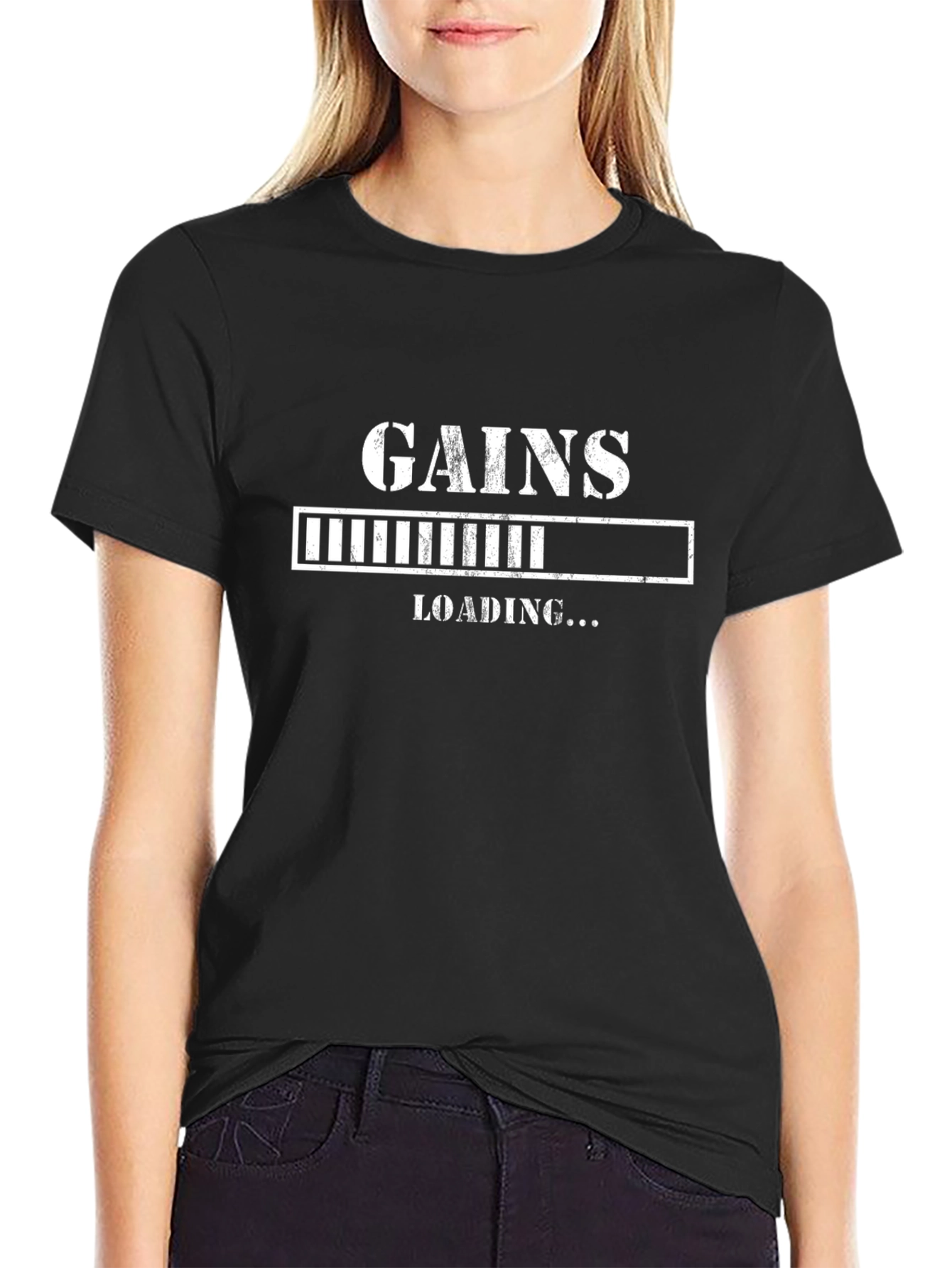 Gains Loading Funny Workout T-Shirt