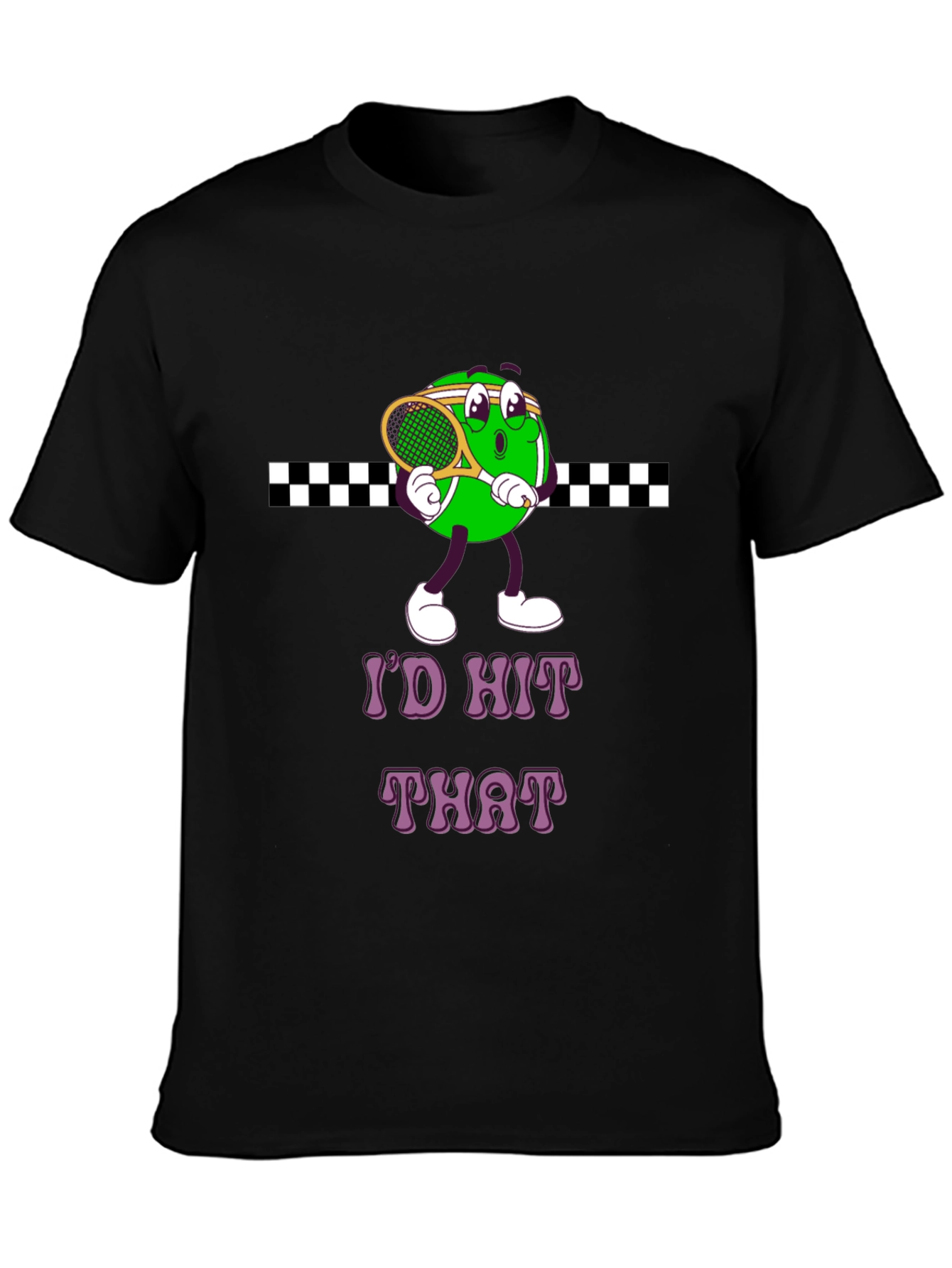 Id Hit That Tennis Cartoon Tee