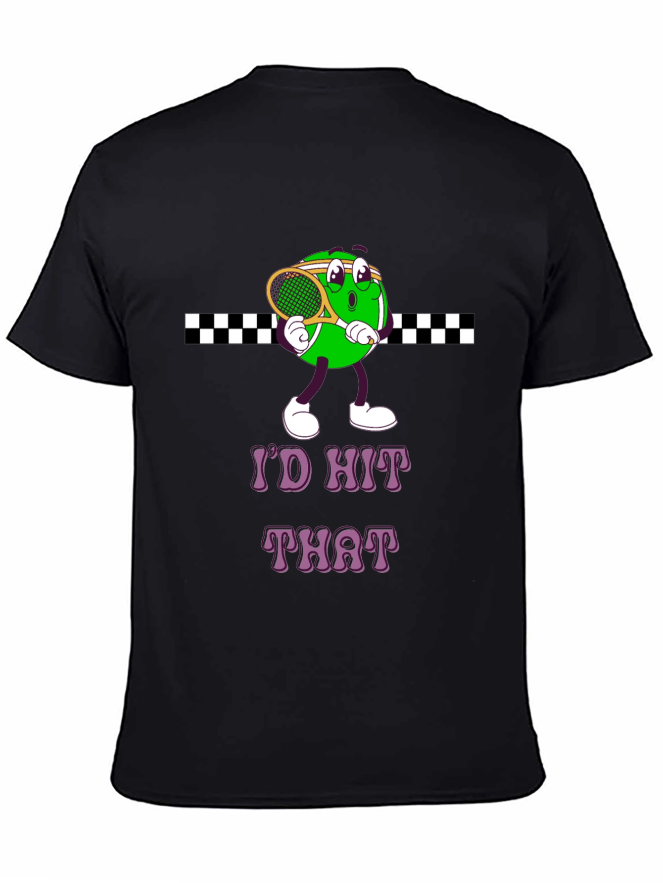 Id Hit That Tennis Cartoon Tee