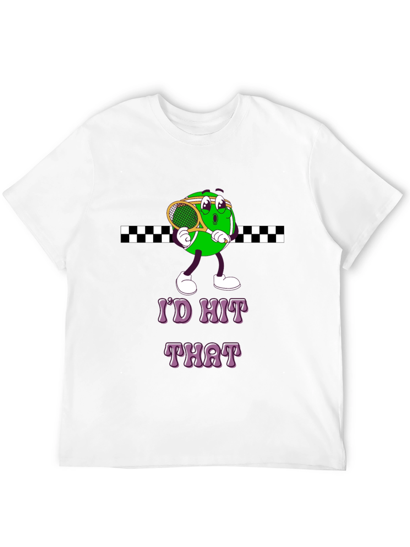Id Hit That Tennis Cartoon Tee
