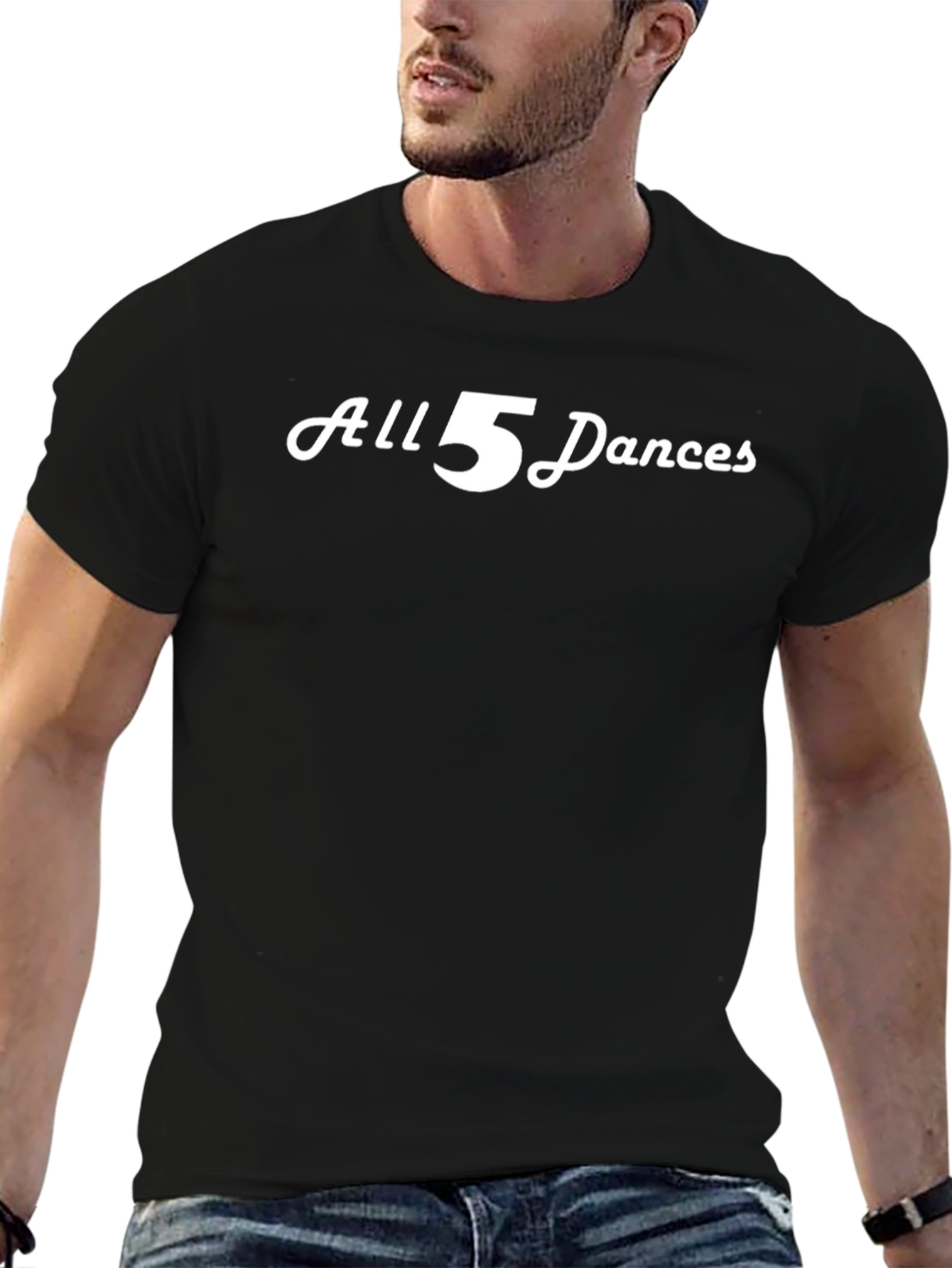 All 5 Dances Graphic T-Shirt - Classic Black Tee