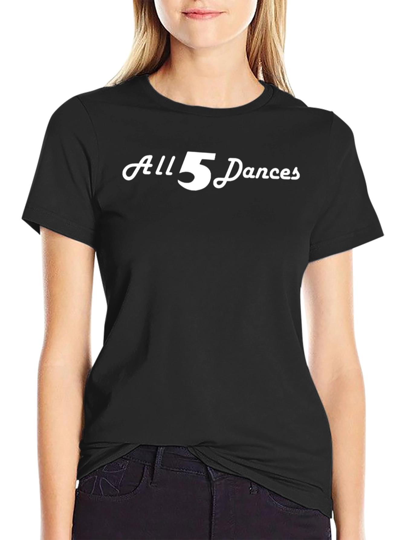 All 5 Dances Graphic T-Shirt - Classic Black Tee