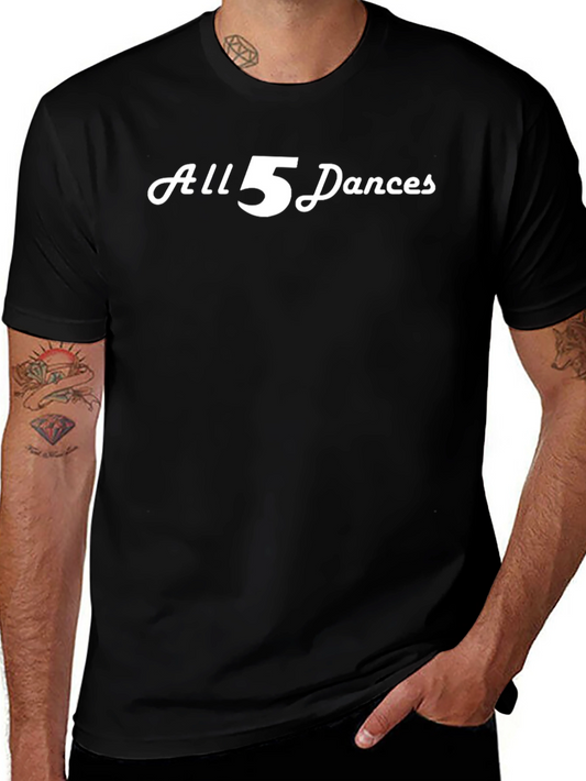 All 5 Dances Graphic T-Shirt - Classic Black Tee