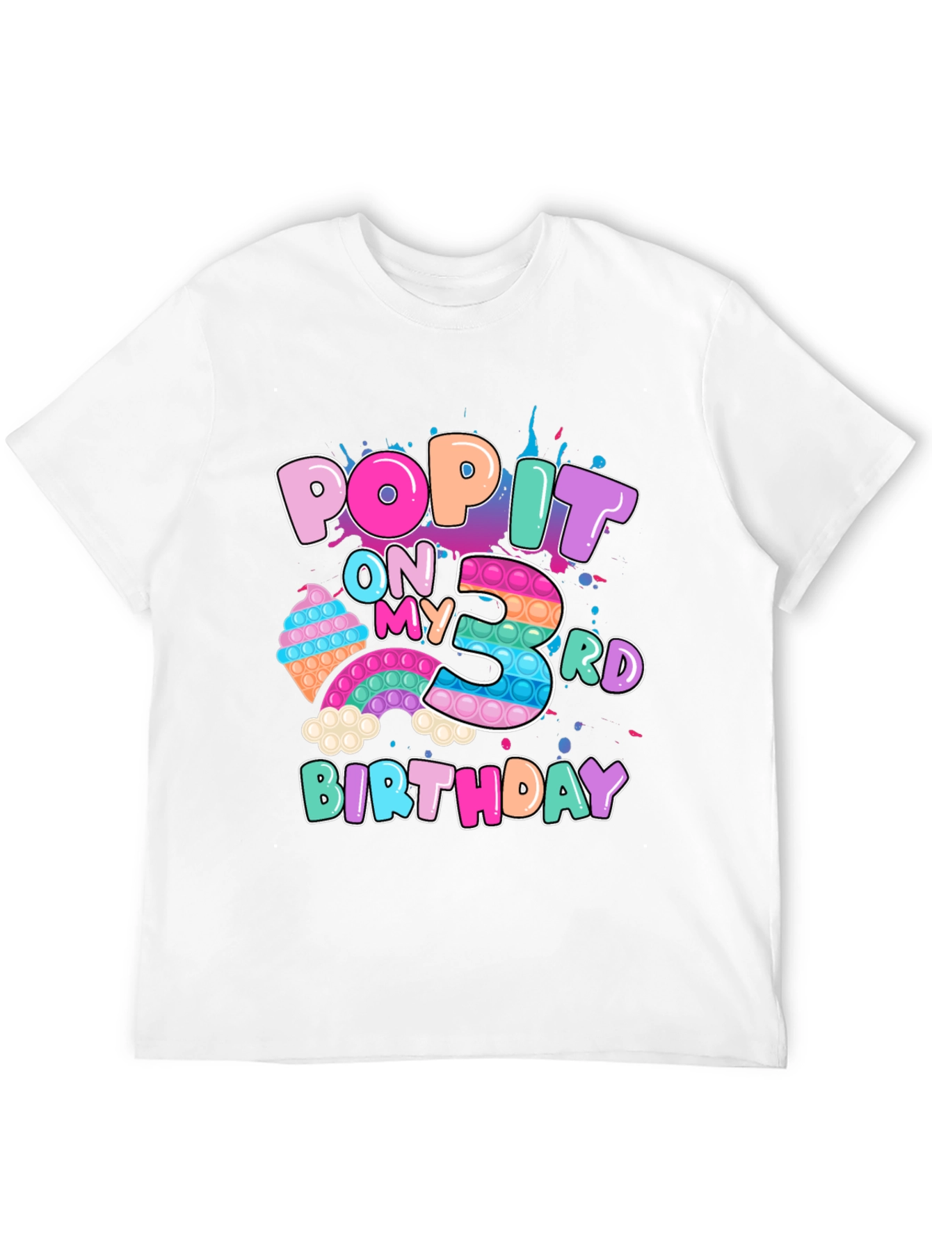 Pop It 3rd Birthday T-Shirt