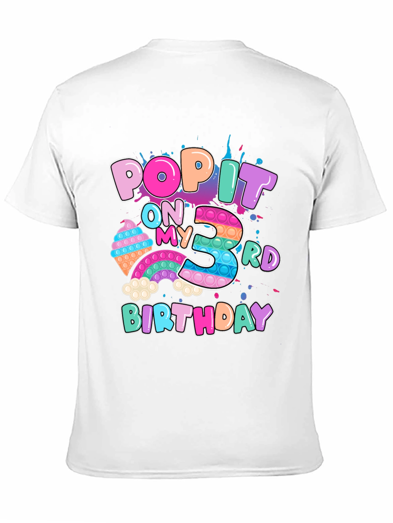 Pop It 3rd Birthday T-Shirt