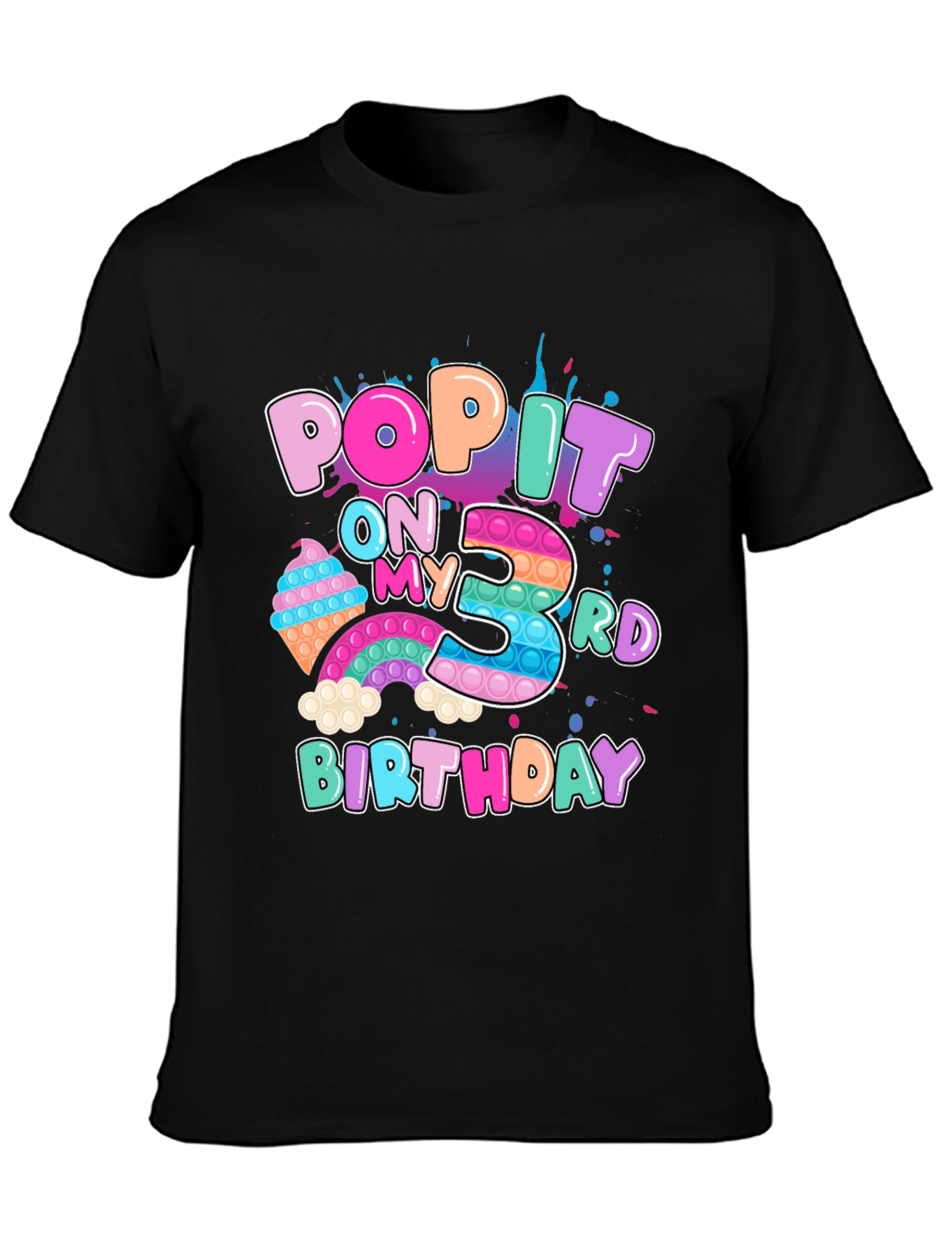 Pop It 3rd Birthday T-Shirt