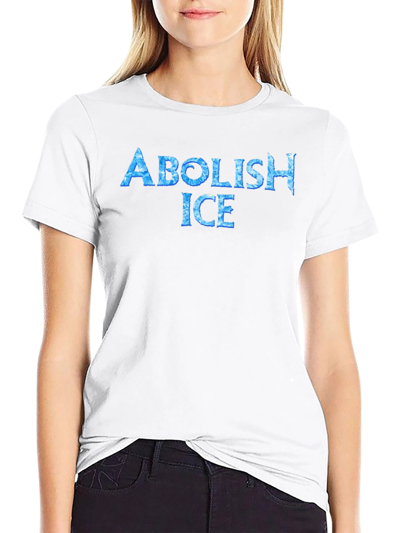 Abolish ICE Black T-Shirt Political Statement