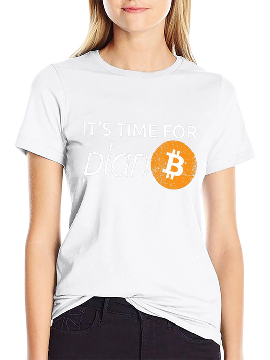 Bitcoin Plan B Black T-Shirt - Crypto Tee