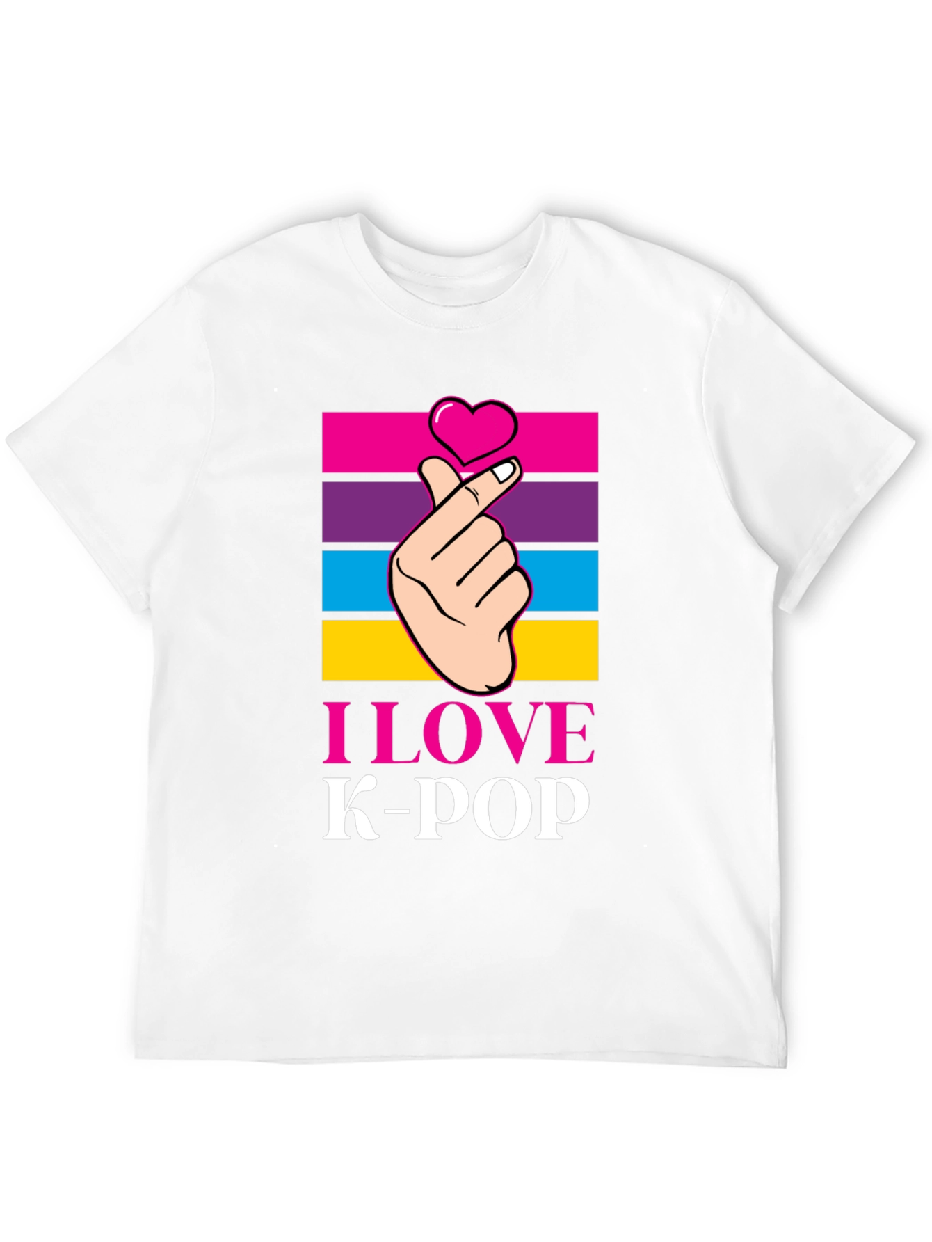 I Love K-Pop T-Shirt Korean Pop Music Tee
