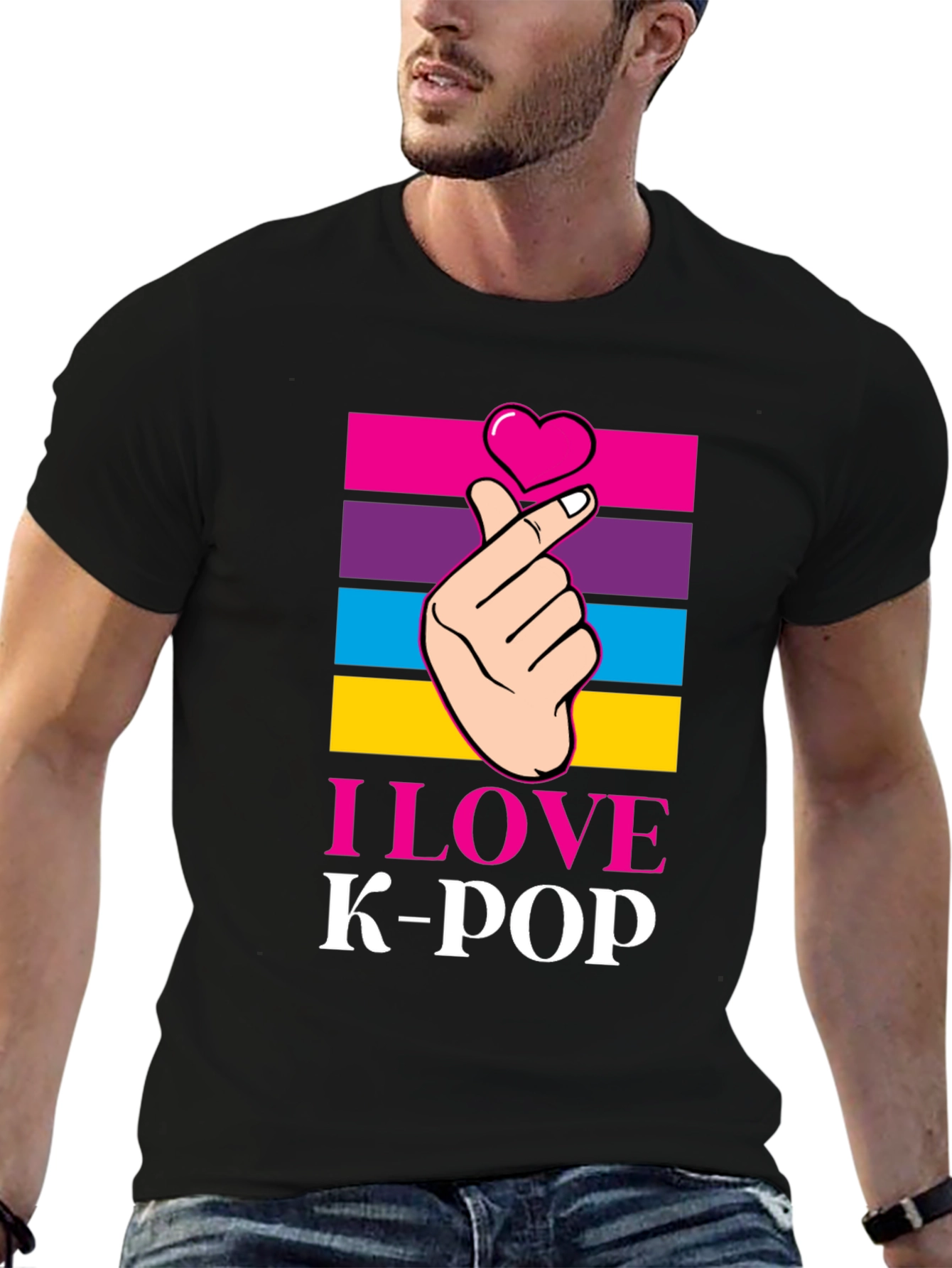 I Love K-Pop T-Shirt Korean Pop Music Tee