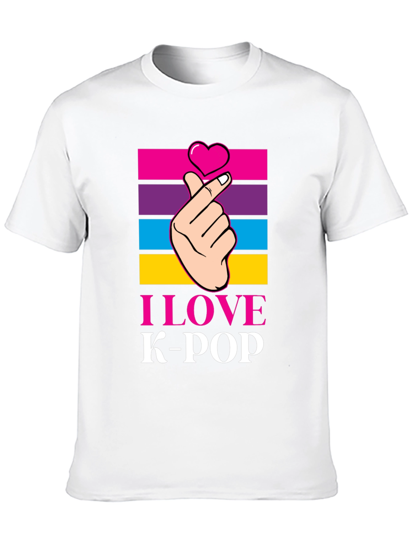 I Love K-Pop T-Shirt Korean Pop Music Tee