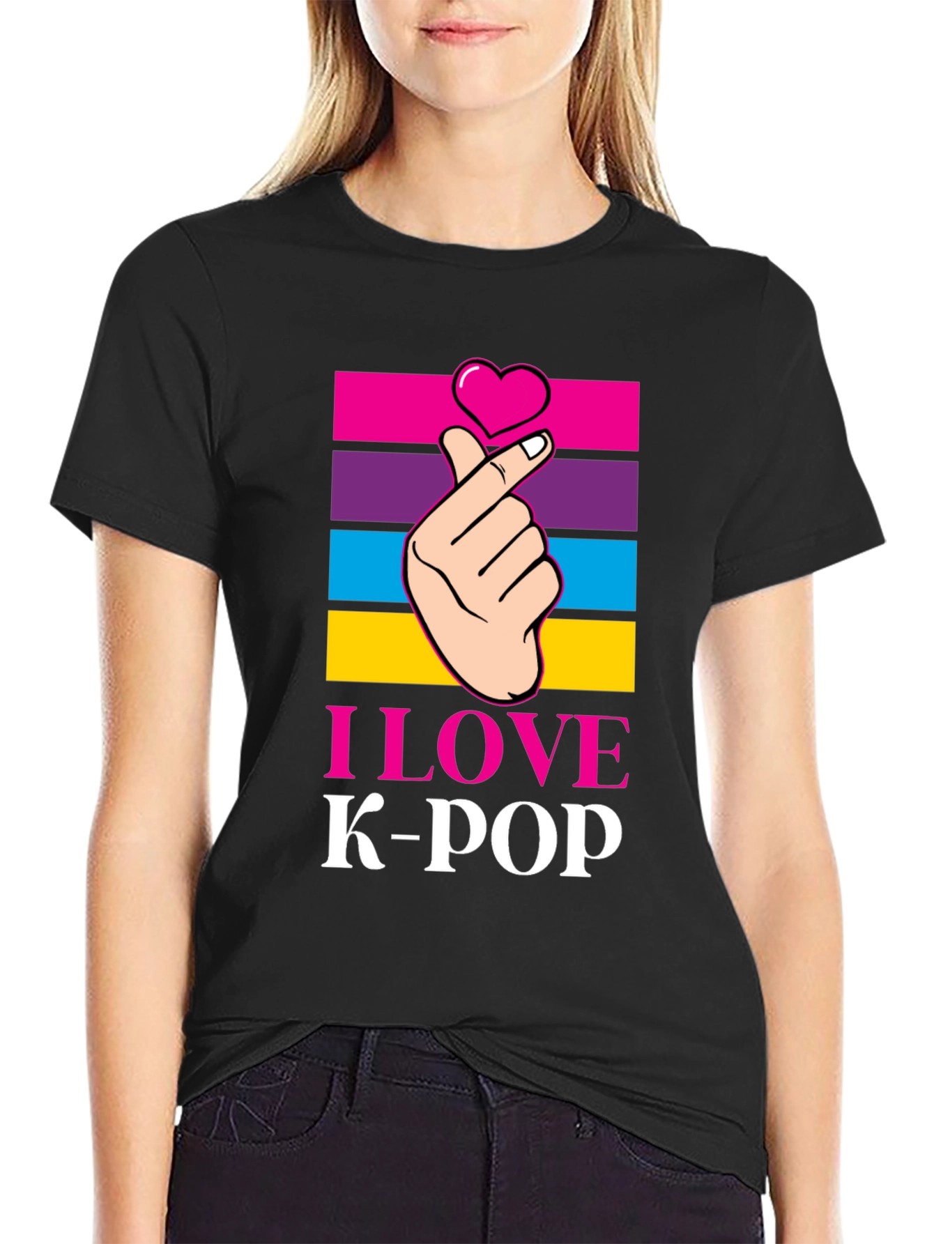 I Love K-Pop T-Shirt Korean Pop Music Tee
