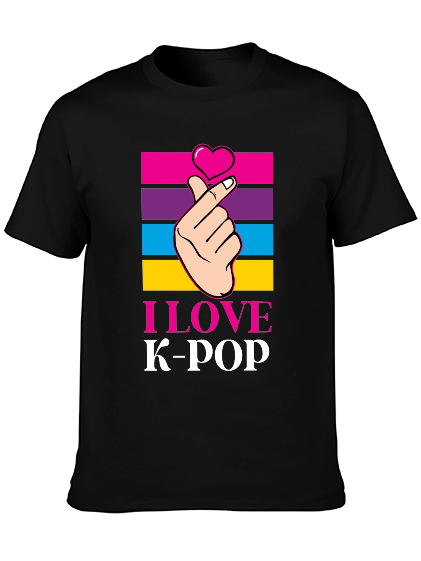 I Love K-Pop T-Shirt Korean Pop Music Tee