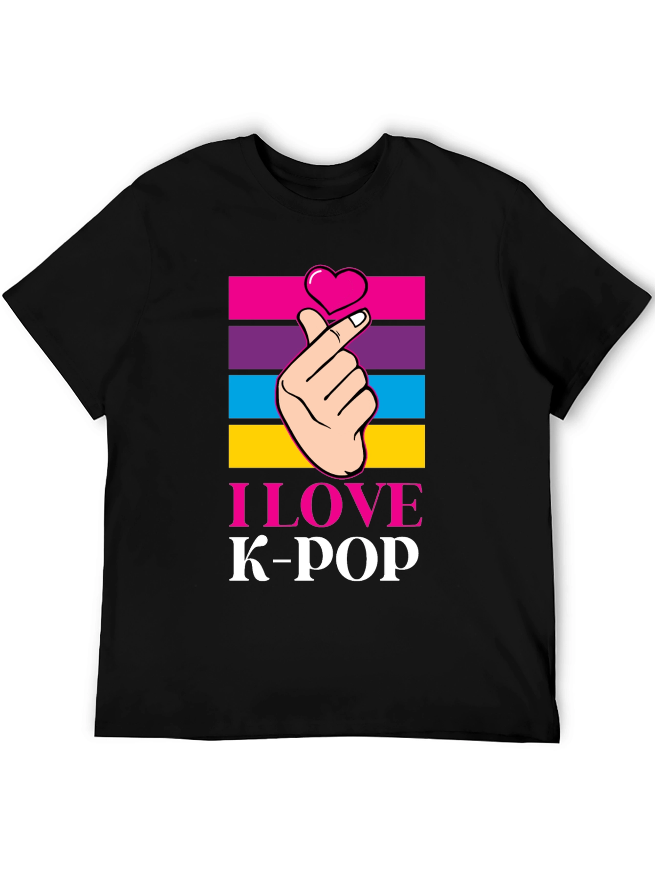 I Love K-Pop T-Shirt Korean Pop Music Tee