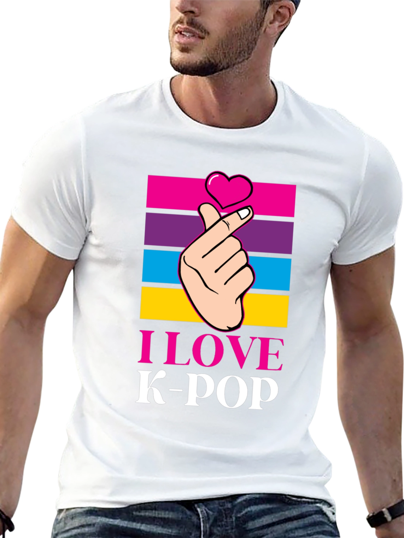 I Love K-Pop T-Shirt Korean Pop Music Tee