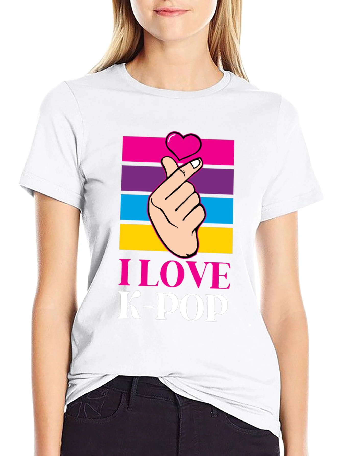 I Love K-Pop T-Shirt Korean Pop Music Tee