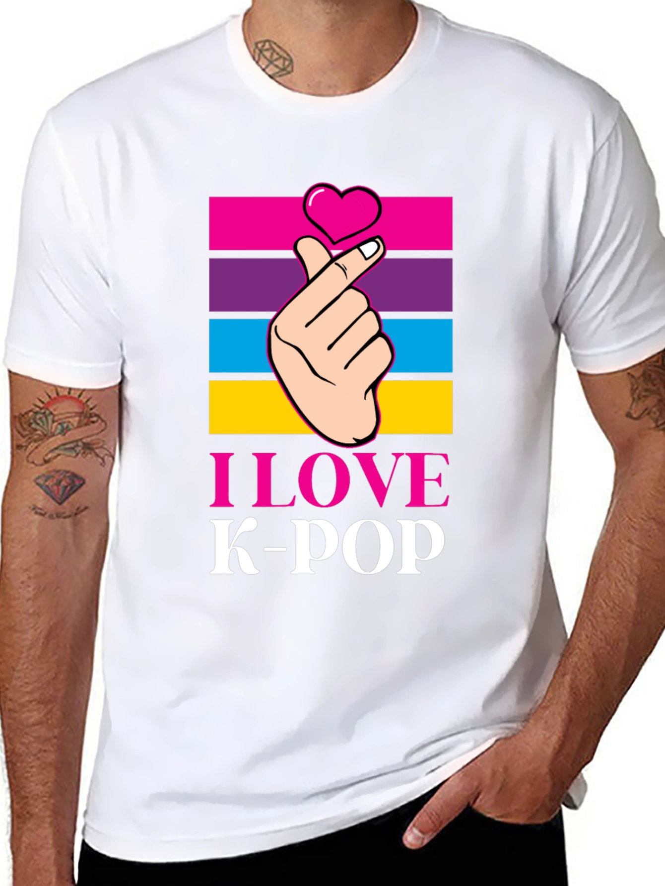 I Love K-Pop T-Shirt Korean Pop Music Tee