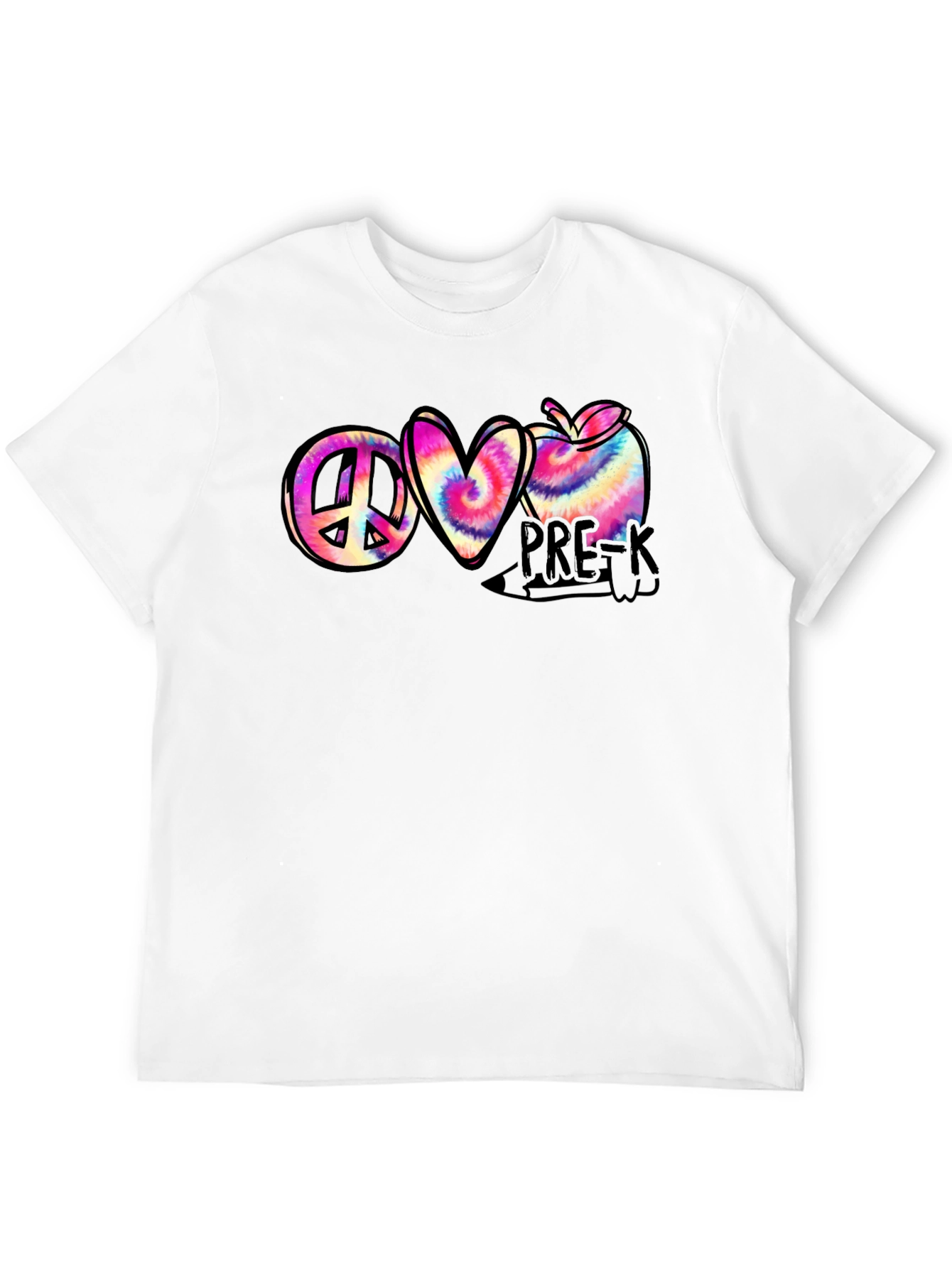 Peace Love Pre-K Tie Dye T-Shirt