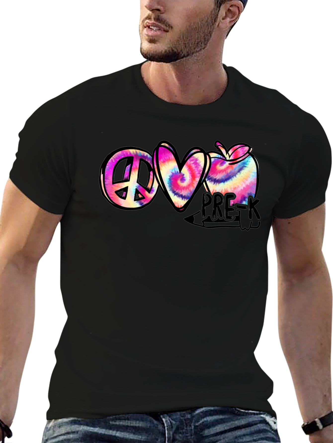 Peace Love Pre-K Tie Dye T-Shirt