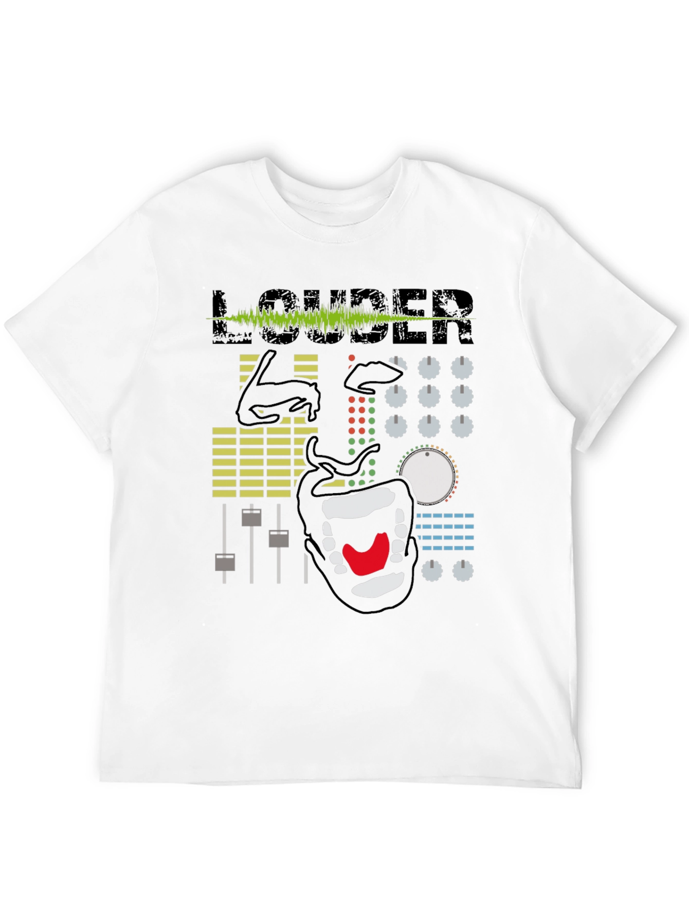 Louder Graphic Print Crew Neck T-Shirt