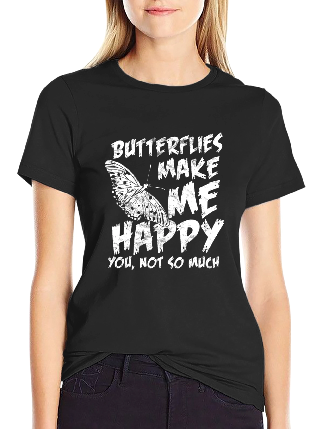 Butterflies Make Me Happy Graphic Tee