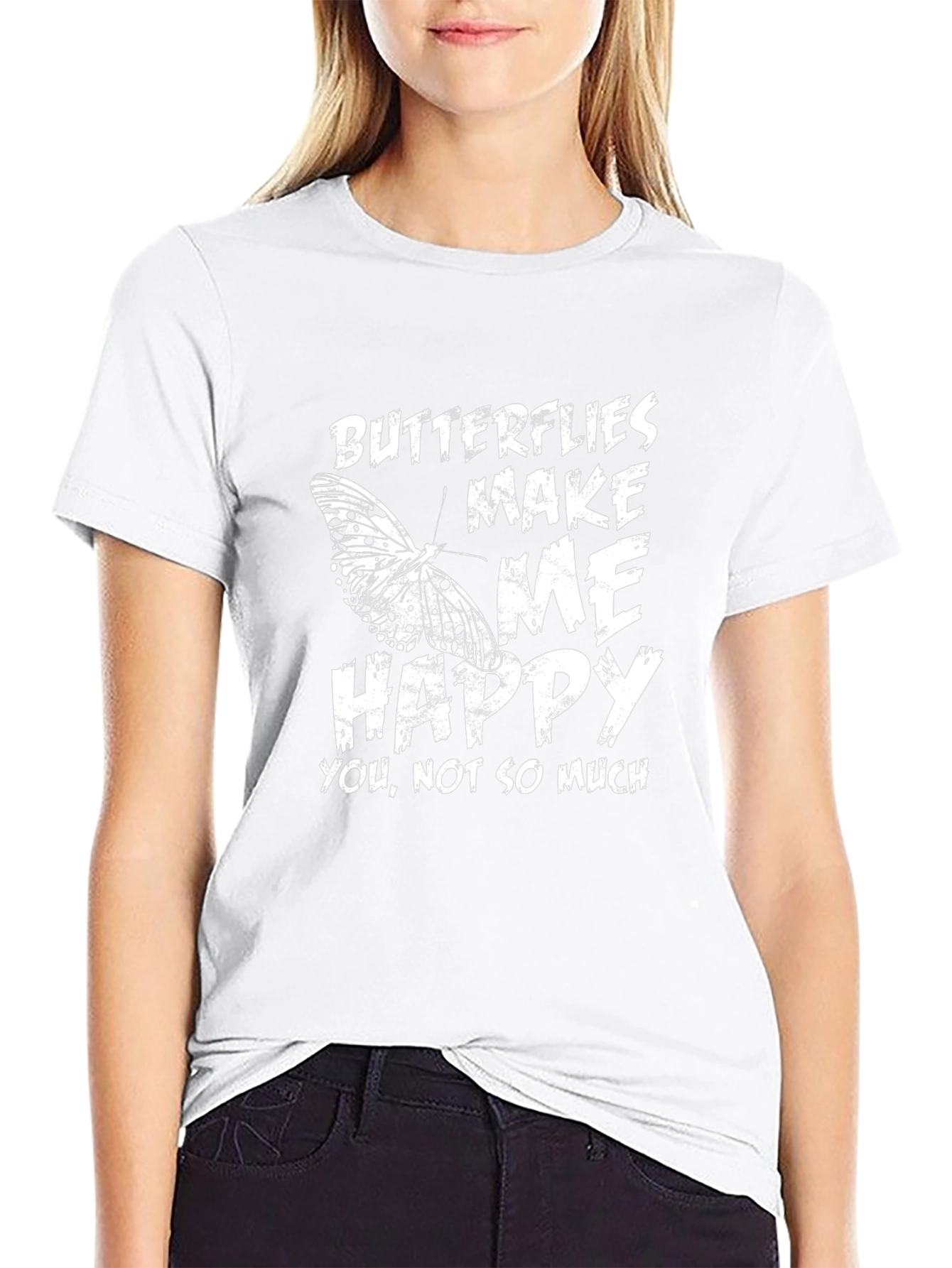 Butterflies Make Me Happy Graphic Tee