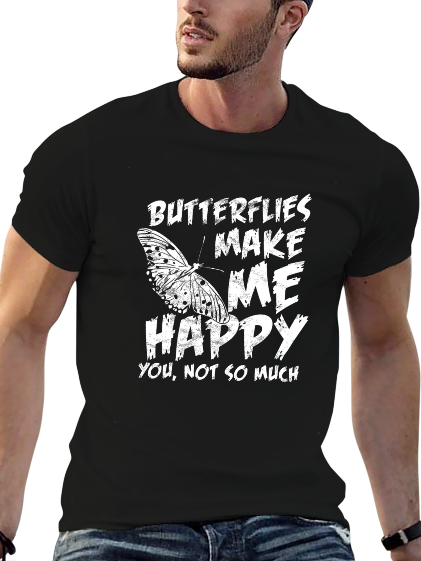 Butterflies Make Me Happy Graphic Tee
