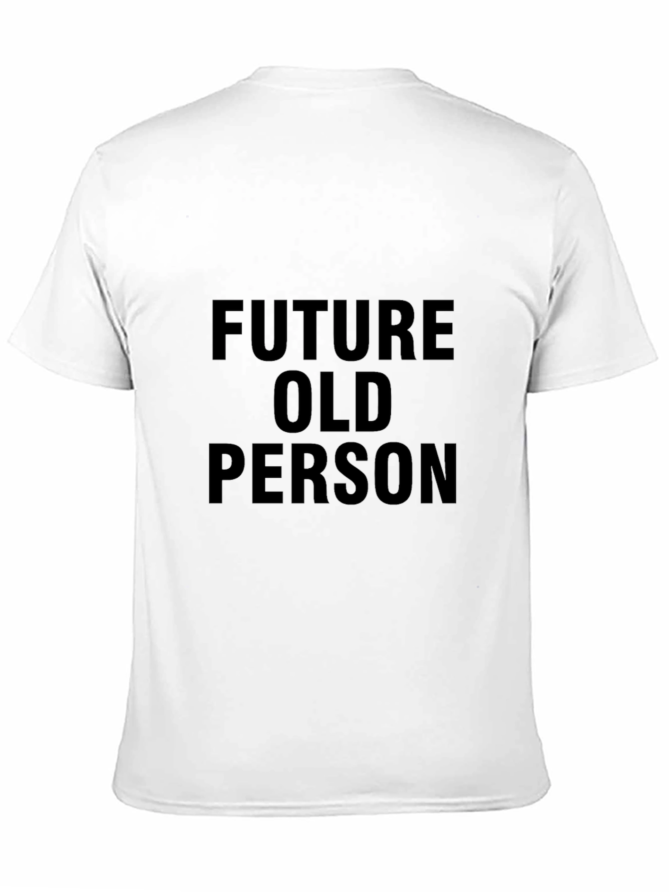 Future Old Person Black T-Shirt