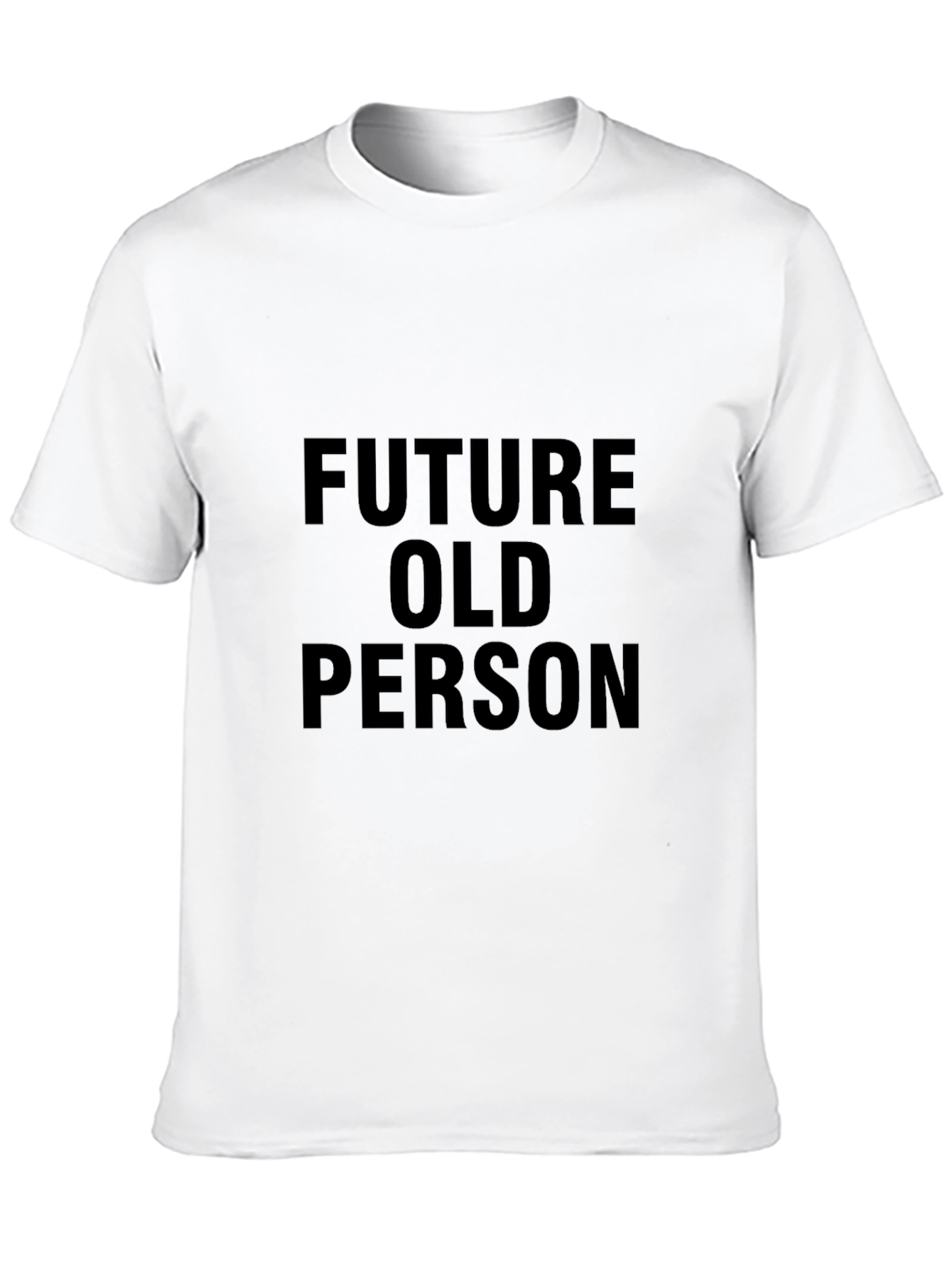 Future Old Person Black T-Shirt