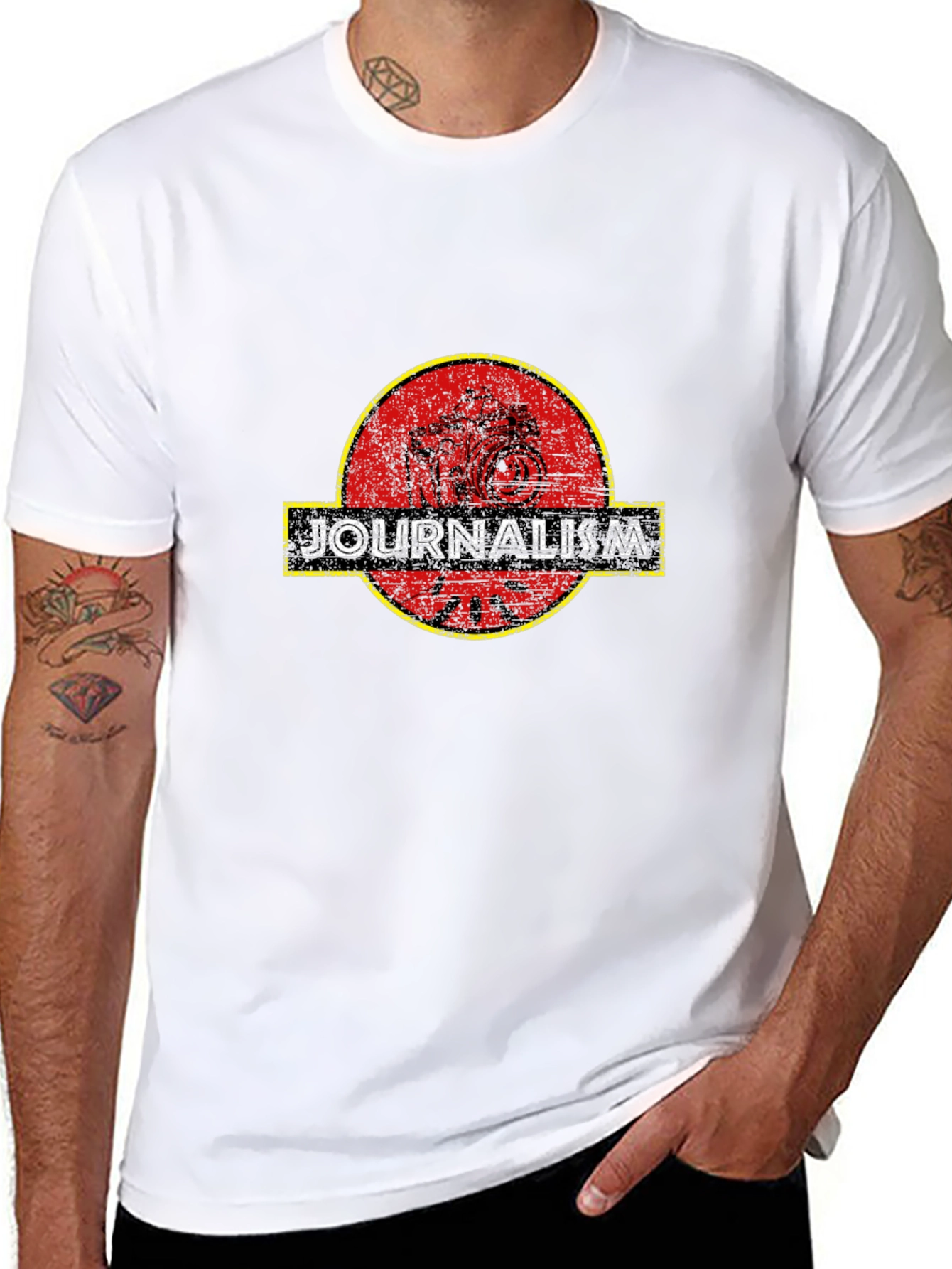 Journalism Retro Camera T-Shirt