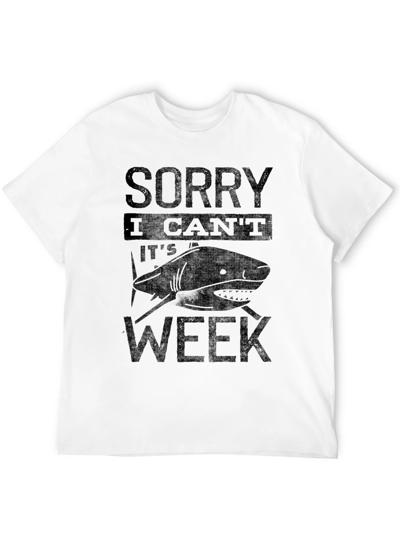 Shark Week Graphic T-Shirt - Sorry I Cant