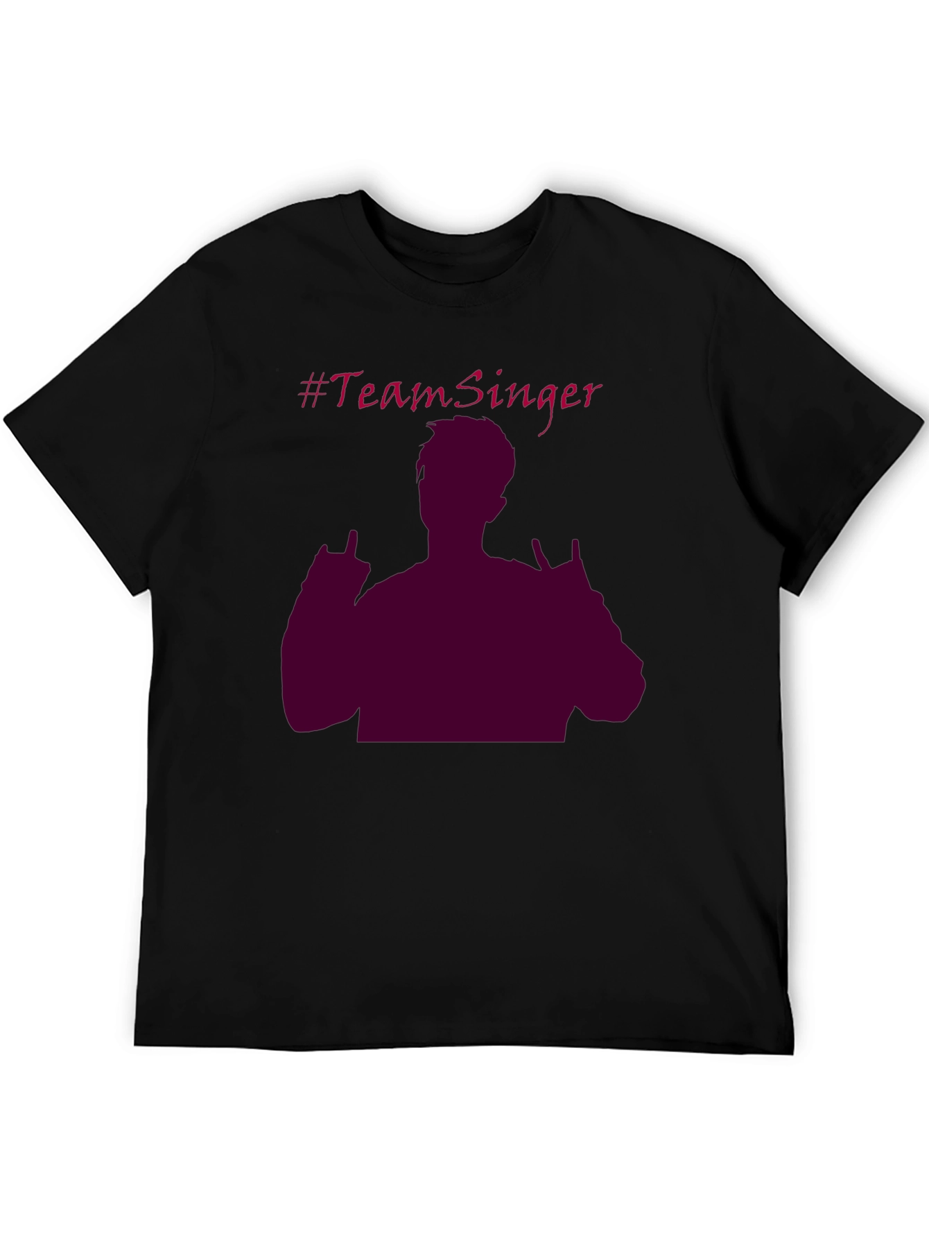 Team Singer Graphic T-Shirt - Black Crew Neck