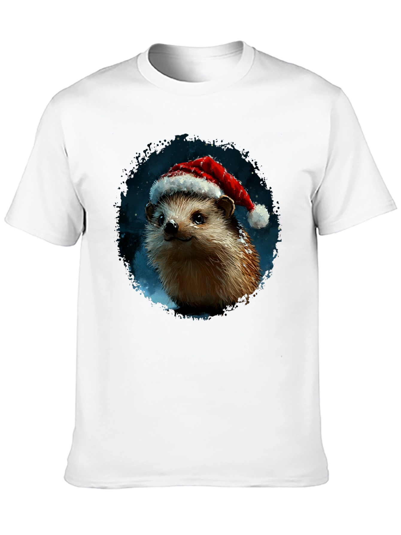Festive Hedgehog T-Shirt - Holiday Cheer
