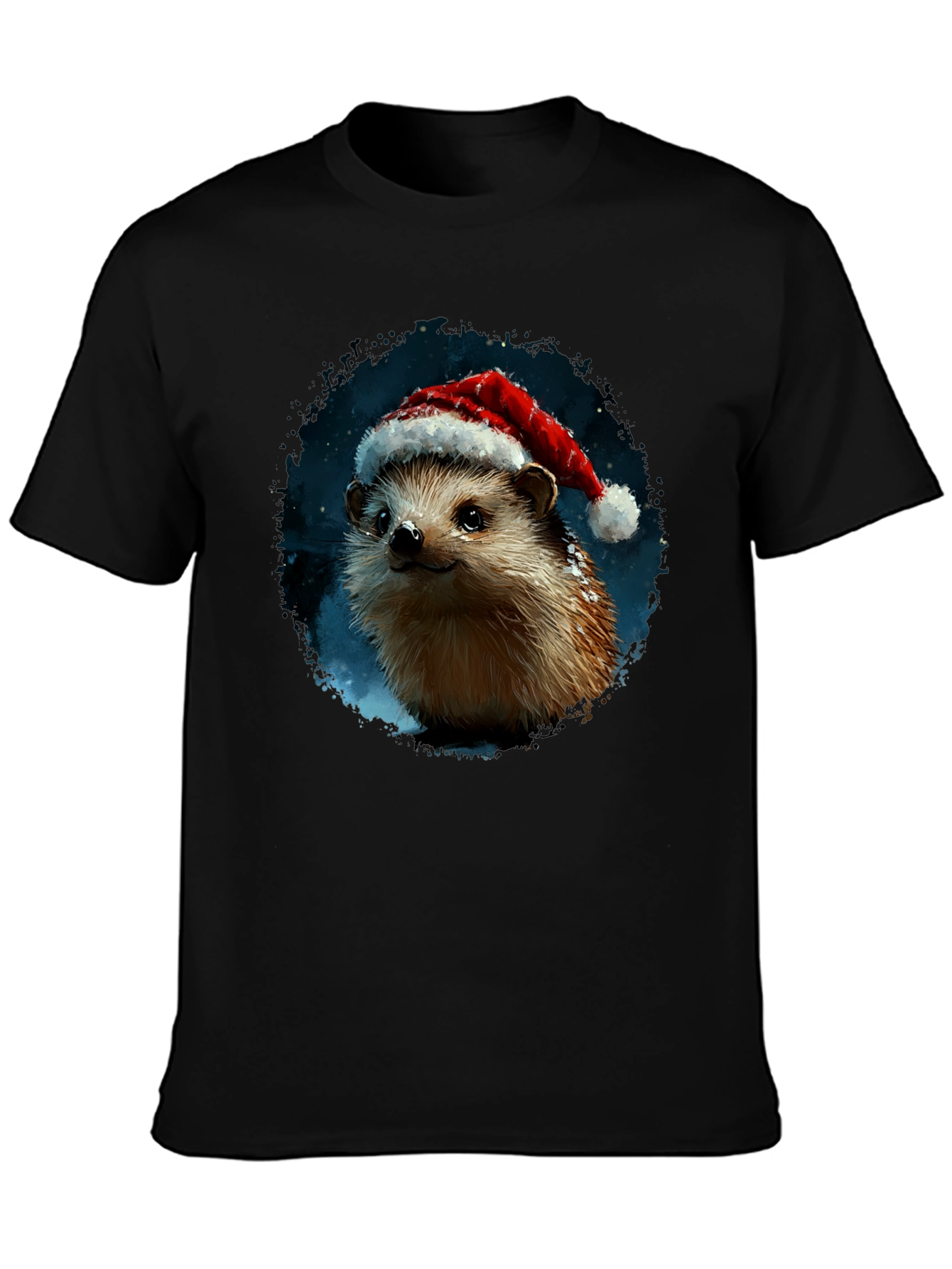 Festive Hedgehog T-Shirt - Holiday Cheer