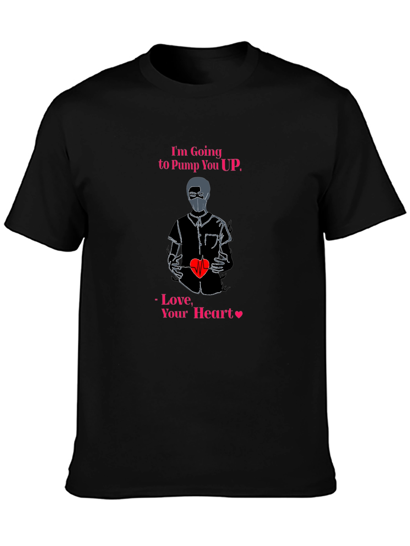Pump You Up Heart Graphic T-Shirt