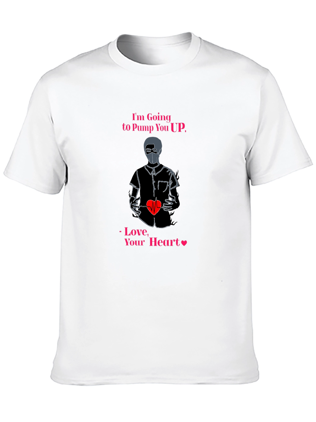 Pump You Up Heart Graphic T-Shirt