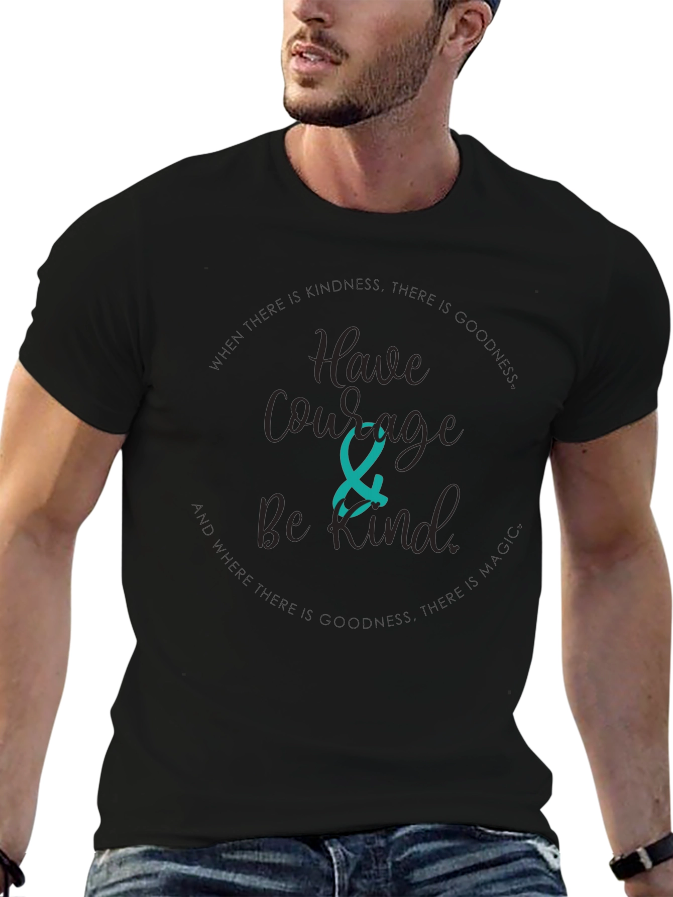 Have Courage Be Kind T-Shirt - Black