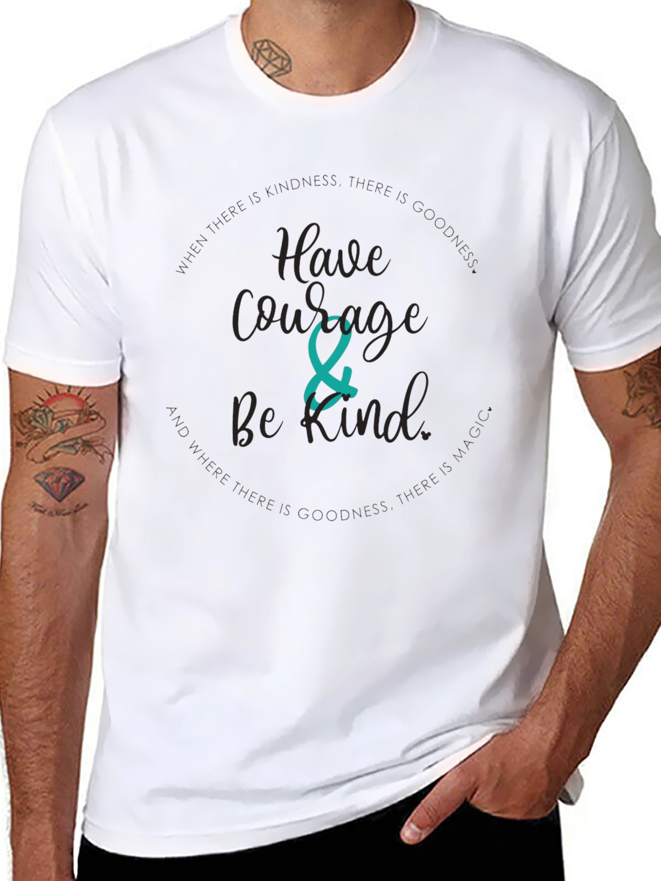 Have Courage Be Kind T-Shirt - Black