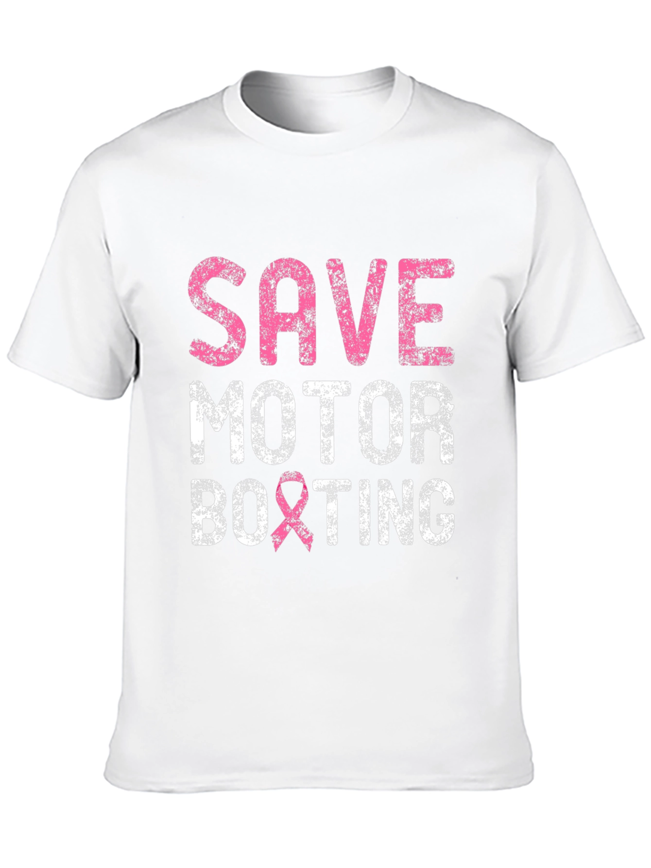 Save Motor Boxting T-Shirt Breast Cancer Awareness