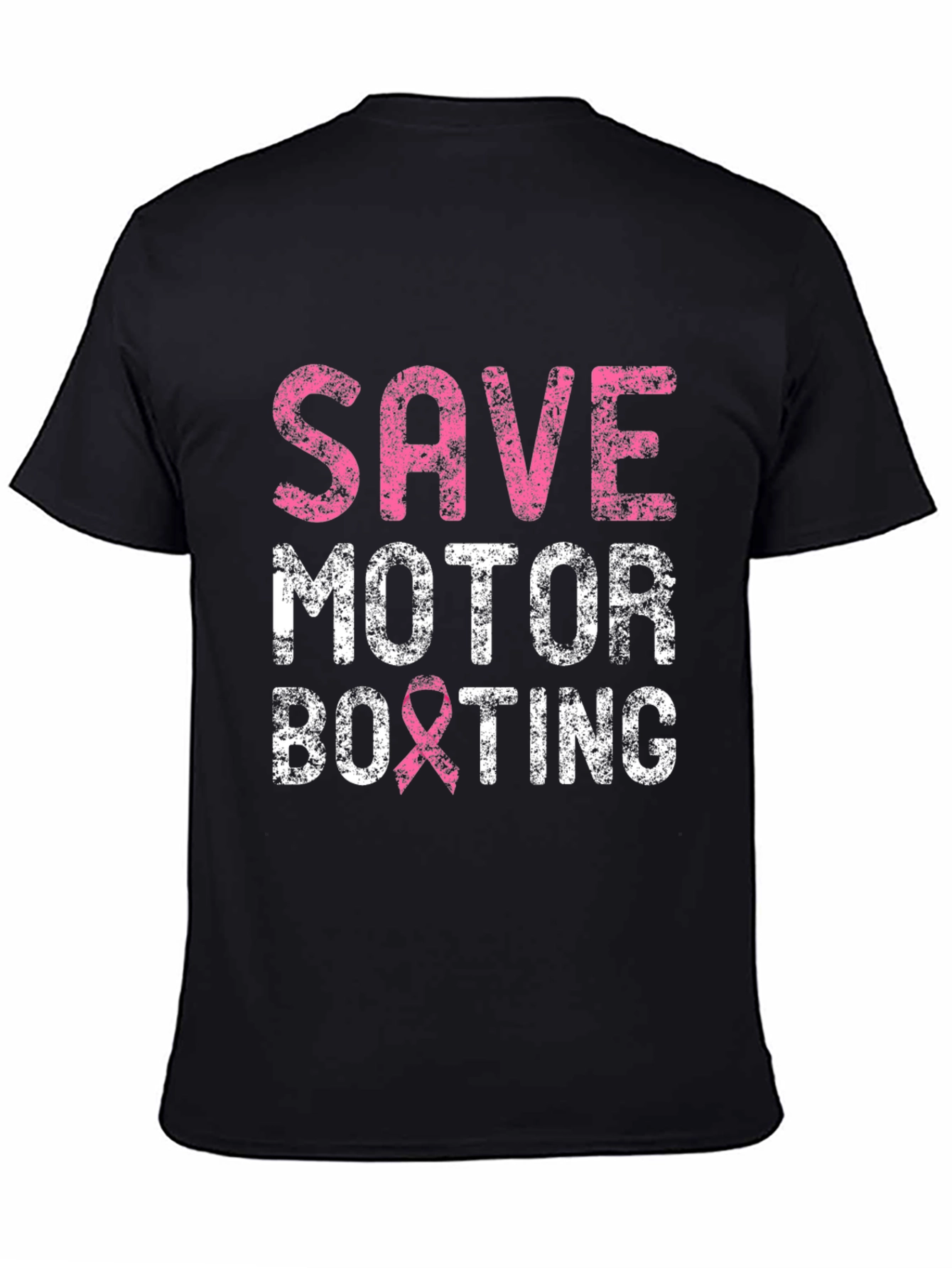 Save Motor Boxting T-Shirt Breast Cancer Awareness